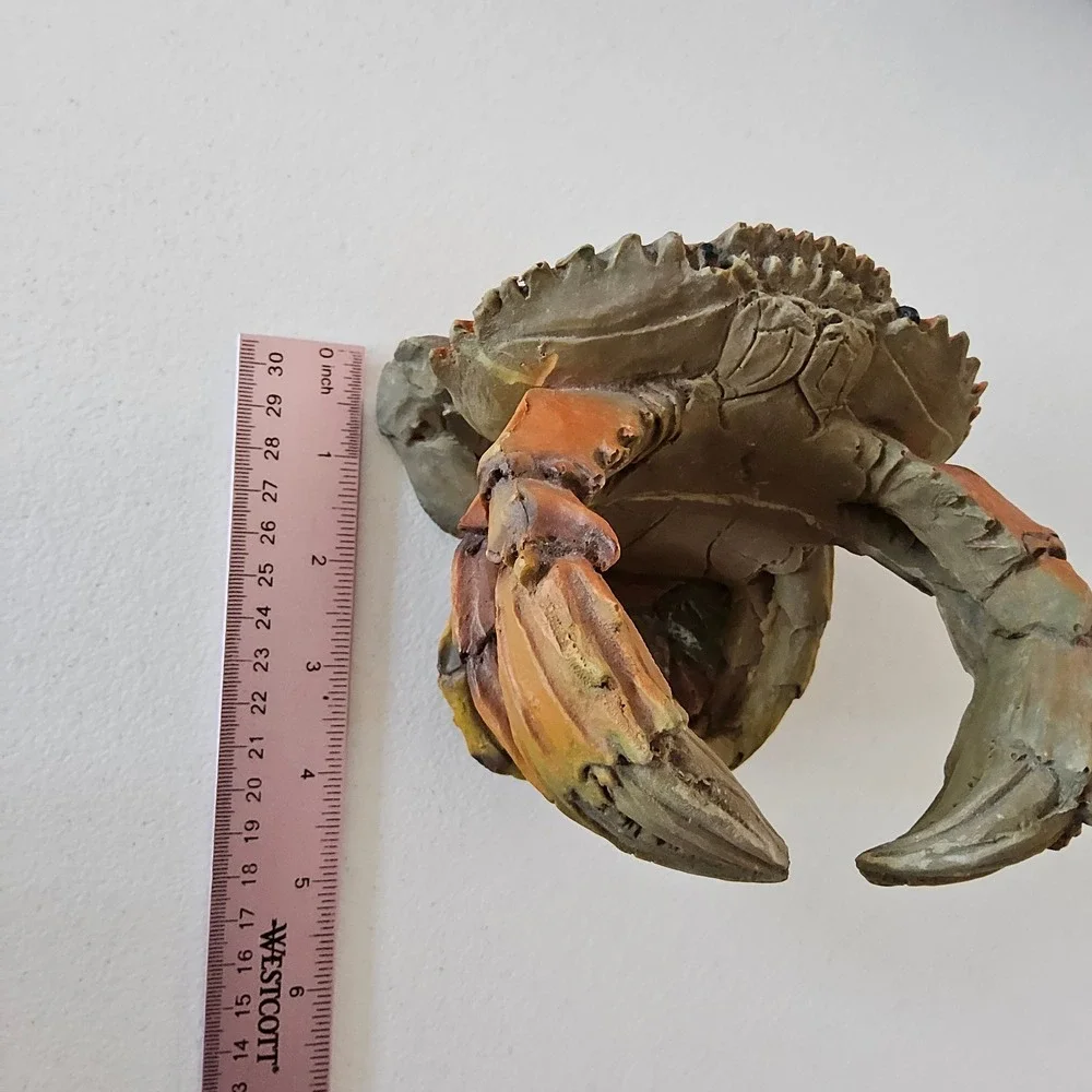 Coastal Crab Wine Bottle‎ Holder Nautical Beach Bar Decor Rustic Cottagecore